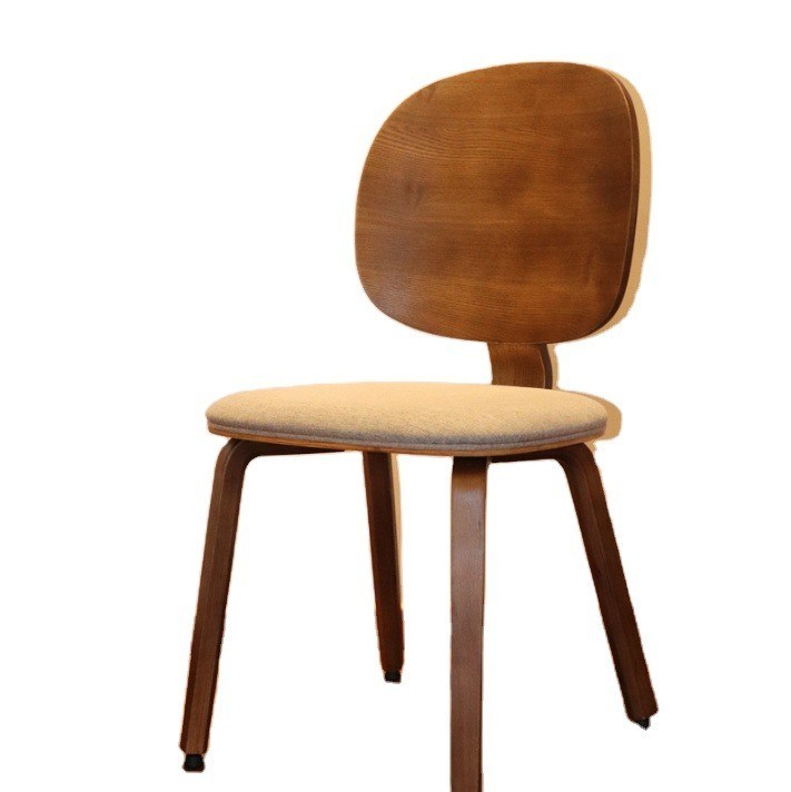 Eetstoel Nordic Meubels Gepolsterde houten stoelen Afneembare koffie stoel Montage Specifiek W44cm*D46cm*89cm