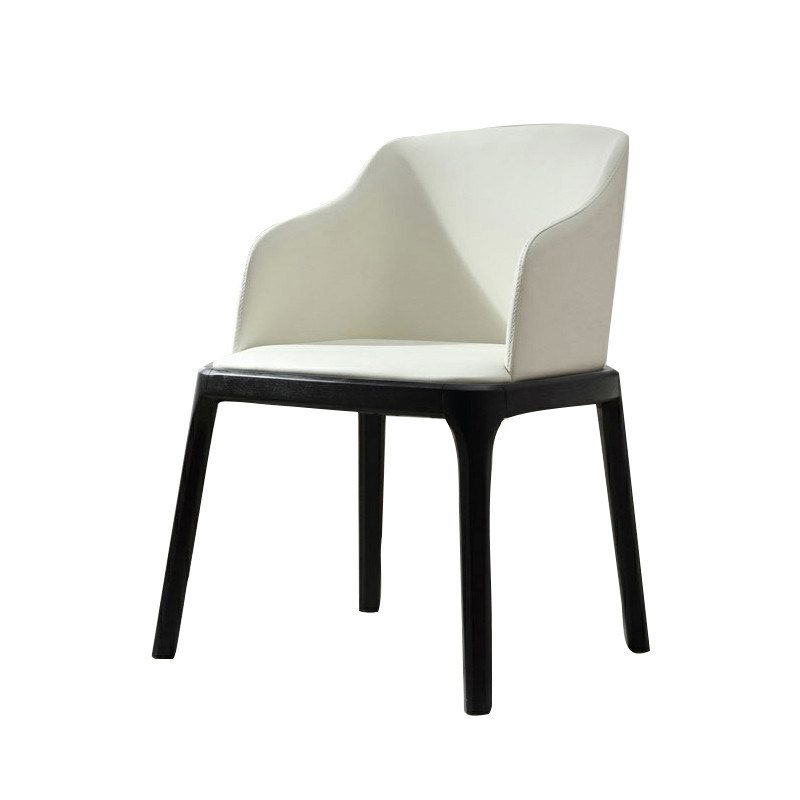 Nordic Gray Luxe Volledig Stoffen Gepuppelde Eetstoel Luxe Moderne Stijl Voor Eetkamermeubilair