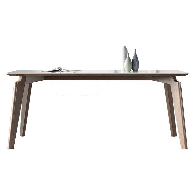 Moderne ontwerpen Houten massief houten eettafel voor slaap- en eetkamerontwerpen