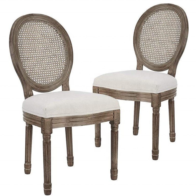 Hoogteverstelbare houten armstoel in EUROPESE ontwerpstijl voor vintage Franse luxe restaurants