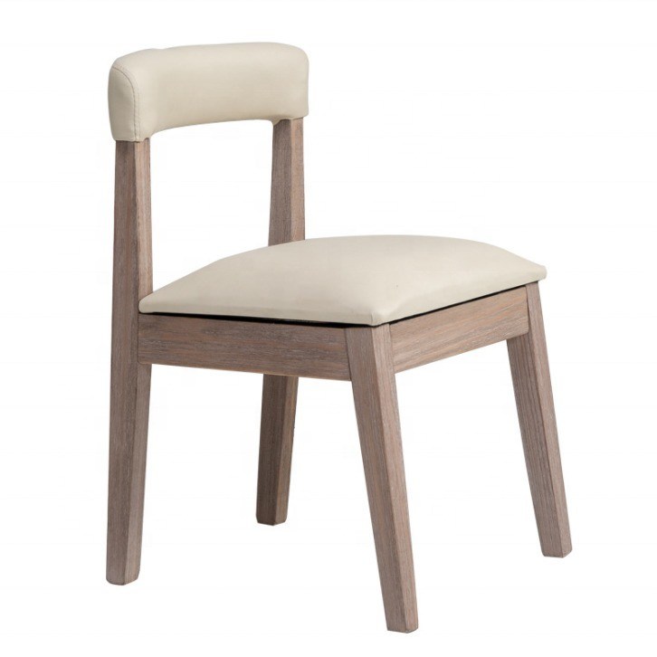 Goede luxe gepersonaliseerde eetstoel met uitstekend vakmanschap en leer houten rugleuning materiaal