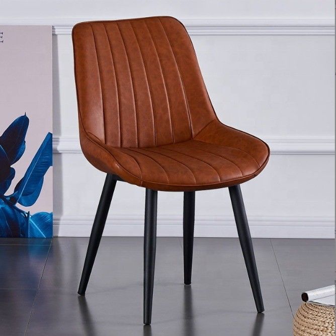 Modern Design Style Metal Leg Leisure Stoel voor Home Office en Cafeteria Eetkamer