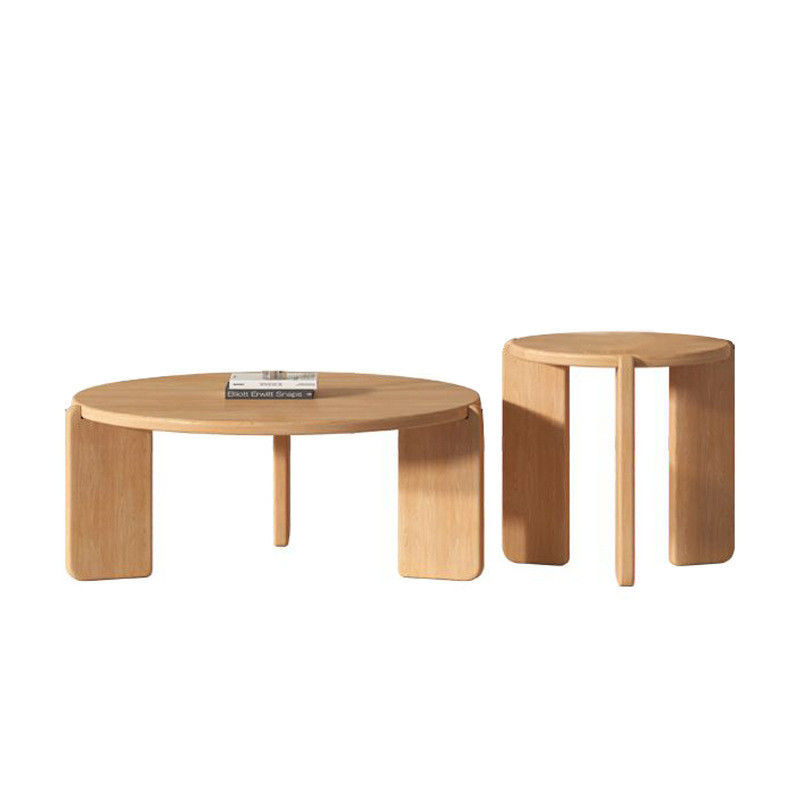 OEM Service Geaccepteerd Aanpassen Moderne Massief Houten Tafel Ronde Set End Koffietafel Woonkamer Meubelen Houten Zijde Tafel