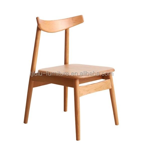 Eetstoel van massief hout met modern ontwerp voor Eetkamermeubelen in Cafe Restaurant bij en Nordic Simple Design