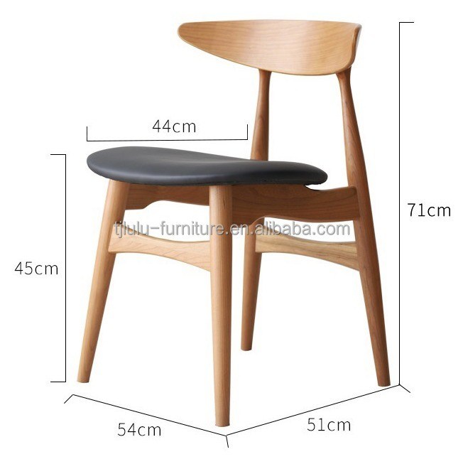 Op maat gemaakte kleuren Solid hout ronde rug Nordic eetstoel voor hotel restaurant banket en huis in moderne klassieke stijl