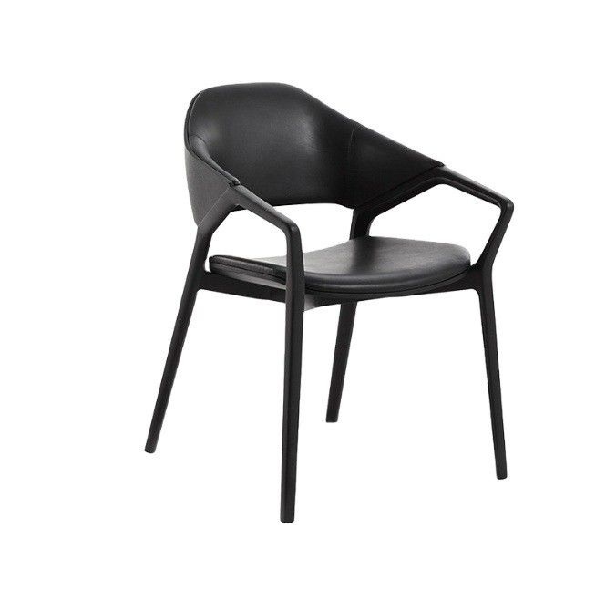Nordic Design Moderne Ruimte Restaurants stoel van massief houten leer in wit/zwart/rood/rood voor stevige zitplaatsen 2023
