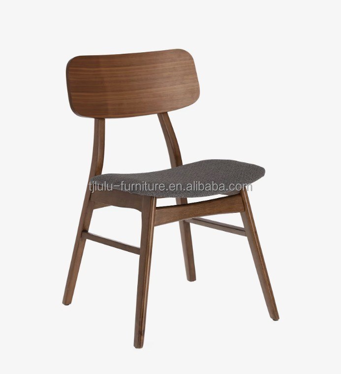 Huismeubelen Massivhouten raam Eetstoelen met op maat gemaakte kleuren en gepoleerde stoel