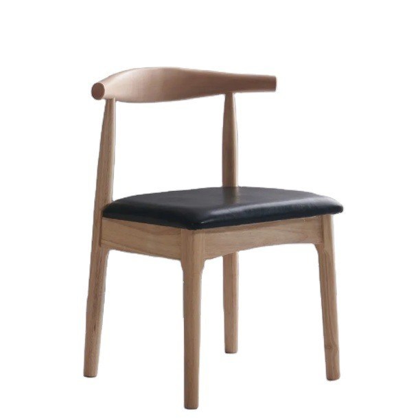 Eetkamermeubilair Europese stijl Moderne stoelen met oshoorn en PU/stof stoel Houten frame Postverpakking Y