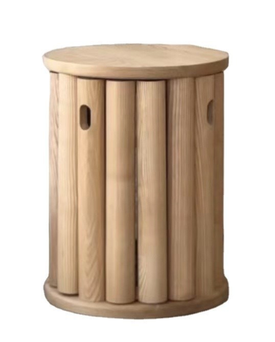 Stapelbare stoel van rood eikenhout Simply Designed Solid Wood Chair for Dining Room Furniture