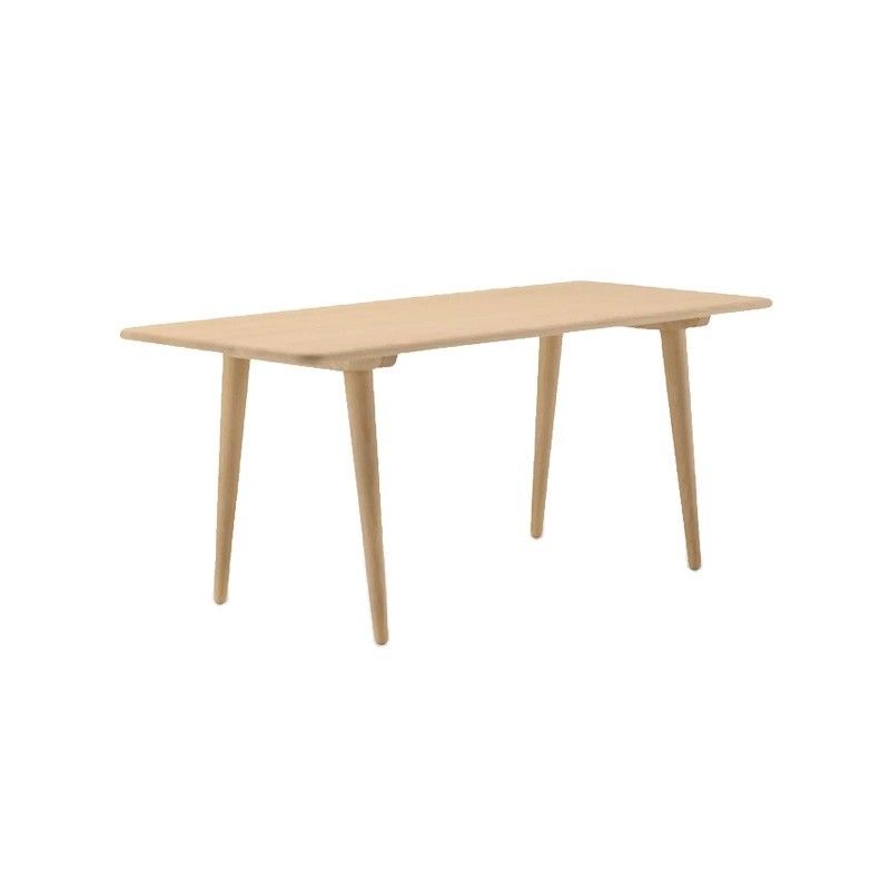 Robuuste stijl modern eenvoudig ontwerp Amerikaanse walnootkleur massief hout eettafel set stoel