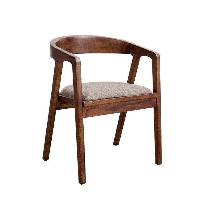 Natural/Walnut Modern Houten Stoel Eenvoudig Huis Eetkamer Bar PU Ledestoel te koop