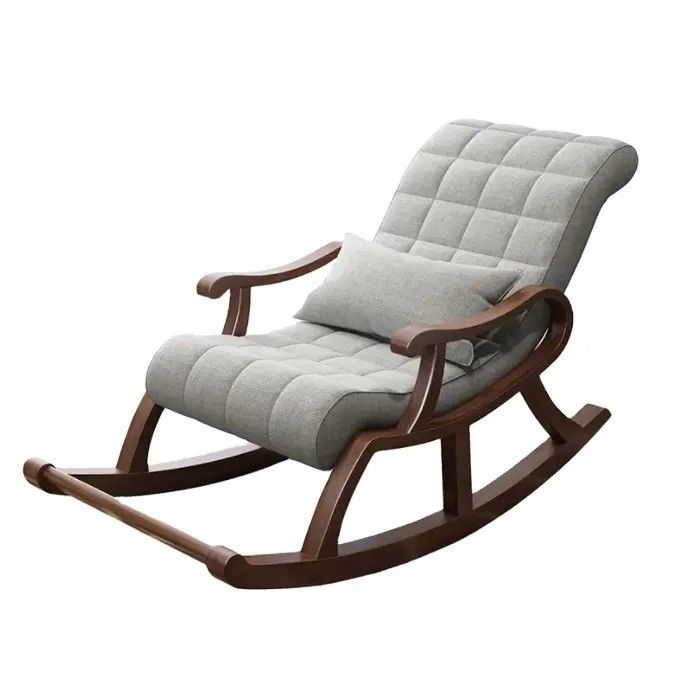 Contemporary Design Rocking Chair van massief hout W60*D135*H85CM voor woonkamer