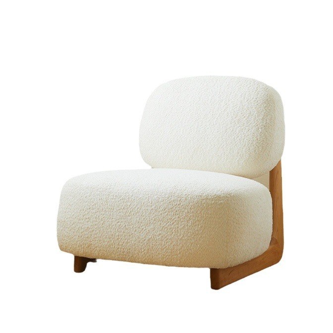 Verbeter uw hotel met Nordic Design Moderne stoel van massief hout Lamswol Eetkamer Houten stoelen