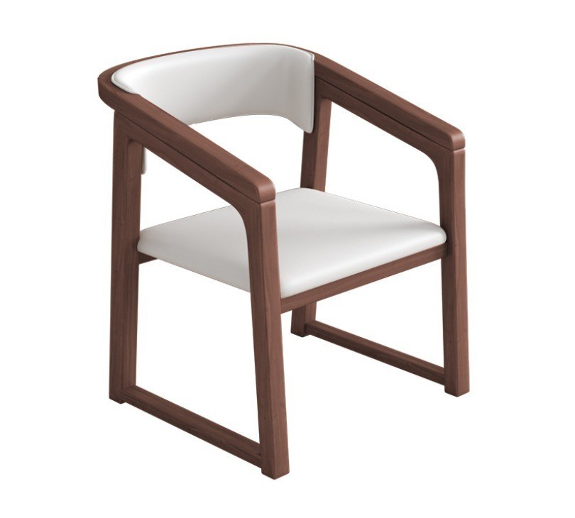 Gepersonaliseerde kleur Solid Wood PU Leather Houten Stoel W56*D51*H71CM Eetkamer Stoel Nordic Design Moderne Houten Stoel