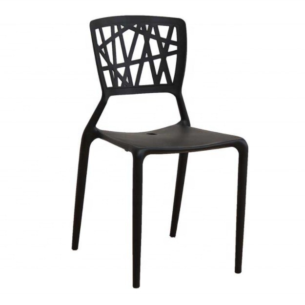 Geen opvouwbare moderne design plastic eetstoel voor stapelbare meubels